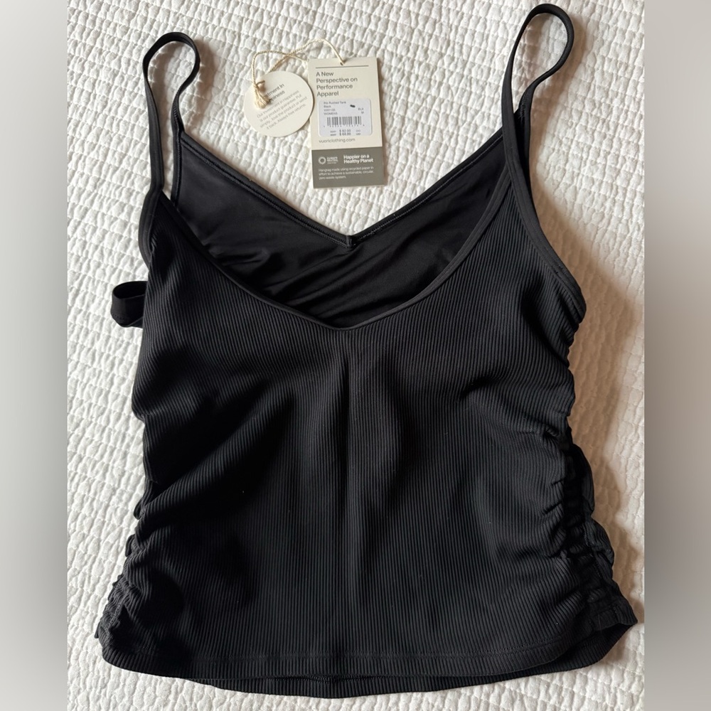 Vuori Rib Ruched Tank - Picture 3 of 6